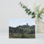 Carte Postale Italie, Florence, Château sur une colline (Debout devant)