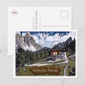 Carte Postale Italie - grues alpines - Dolomiti - (Devant / Derrière)