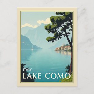 Carte Postale Italie Lac de Côme Vintage Italie Voyage