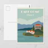 Carte Postale Italie Lac de Côme Vintage voyage (Devant / Derrière)