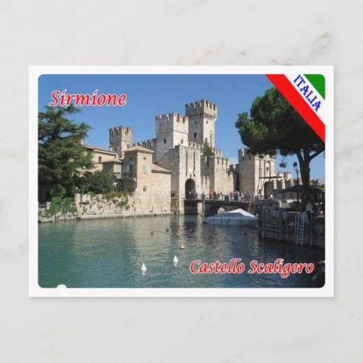 Carte Postale Italie - Lac de Garde - Sirmione - Château de Scal (Devant)