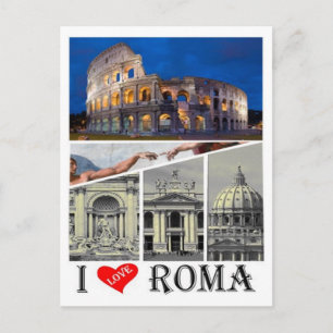 Carte Postale Italie - Latium - Rome - I Love -
