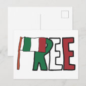 Carte Postale Italie libre (Devant / Derrière)