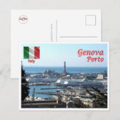 Carte Postale Italie - Ligurie - Gênes - Port - (Devant / Derrière)