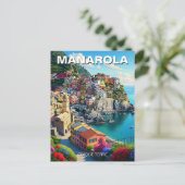 Carte Postale Italie Manarola Cinqua Terra (Debout devant)