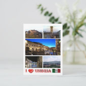 Carte Postale Italie - Ombrie - I Love - (Debout devant)