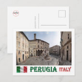 Carte Postale Italie - Ombrie - Pérouse - Cityscape - (Devant / Derrière)