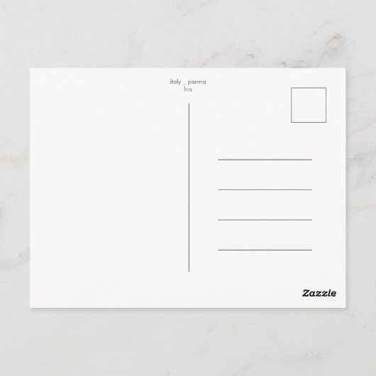 carte postale _ italie _ parme (Dos)