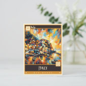 Carte Postale Italie | Peinture Vintage (Debout devant)