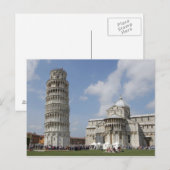 Carte Postale Italie, Pise. Tour de Pise et (Devant / Derrière)
