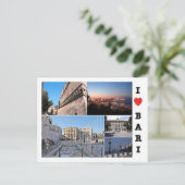 Carte Postale Italie - Pouilles - Bari - I Love - (Debout devant)