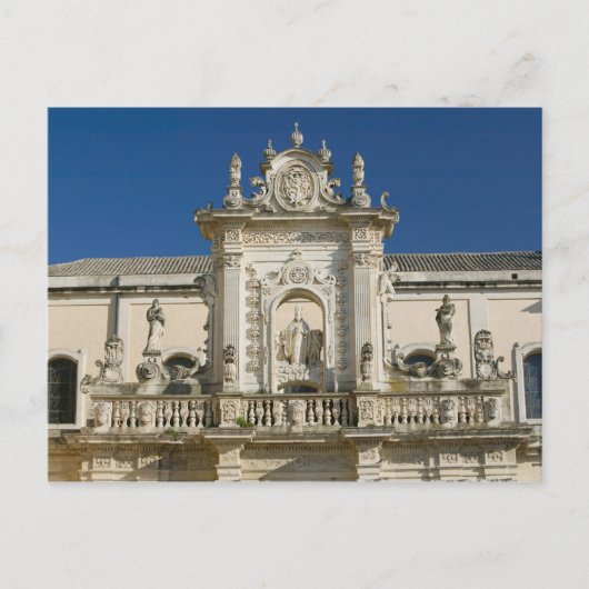 Carte Postale Italie, Pouilles, Lecce, Piazza del Duomo, Palazzo (Devant)
