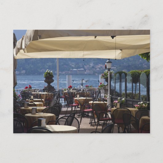 Carte Postale Italie, Province de Côme, Bellagio. Café Lakeside. (Devant)