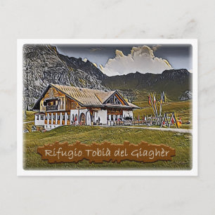 Carte Postale italie - refuge alpin Pian dei Fiacconi - Dolomiti