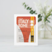 Carte Postale Italie Rome vacances billet (Debout devant)