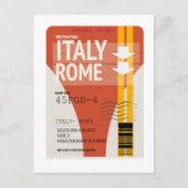 Carte Postale Italie Rome vacances billet (Devant)