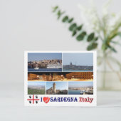 Carte Postale Italie - Sardaigne - I Love - (Debout devant)