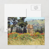 Carte Postale Italie, Sicile, Agrigente. Les ruines de (Devant / Derrière)