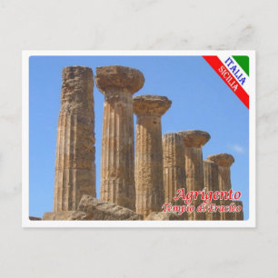 Carte Postale Italie - Sicile - Agrigento - Tempio di Eracleo -