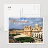 Carte Postale Italie - Sicile - Noto - Cathédrale San Nicolò - (Devant / Derrière)