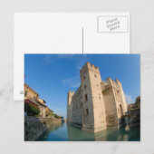 Carte Postale Italie, Sirmione, Lac de Garde, Scaliger (Devant / Derrière)
