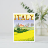 Carte Postale Italie Spring Fields Retro Inspiré (Debout devant)