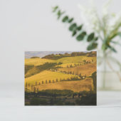 Carte Postale Italie, Toscane, ZigZag Road en Toscane. (Debout devant)