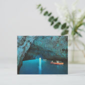 Carte Postale Italie vintage, Capri, Grotte bleue (Debout devant)