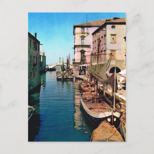 Carte Postale Italie vintage, Chioggia, Canal de Vana