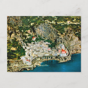 Carte Postale Italie vintage, côte amalfitaine