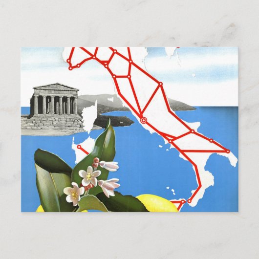 Carte Postale Italie Vintage voyage (Devant)