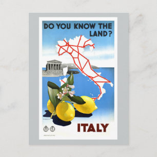 Carte Postale Italie Vintage voyage