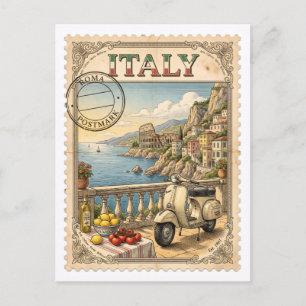 Carte Postale Italie Voyage Rétro