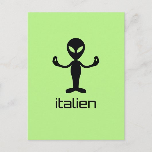 Carte postale Italien Alien (Devant)