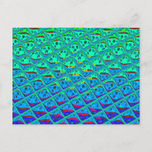 Carte Postale Italien bleu sirène Motif Art Imprimer