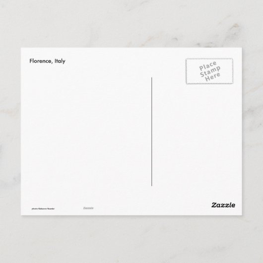 Carte Postale Italien Shopping tendance Florence Italie (Dos)