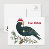 Carte postale italienne "Buon Natale " de Noël (Devant / Derrière)