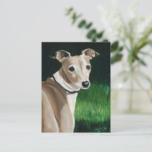 Carte postale italienne Greyhound Original Chien A (Debout devant)