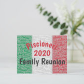 Carte postale italienne Reunion Famille Invitation (Debout devant)