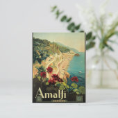 Carte postale italienne Vintage Amalfi (Debout devant)