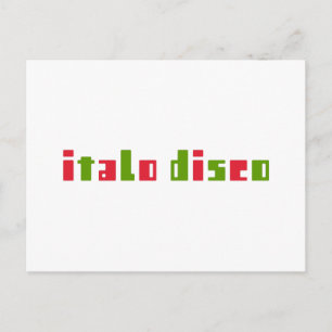 CARTE POSTALE ITALO DISCO