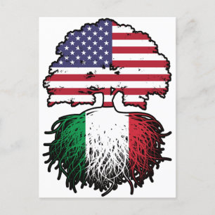 Carte Postale Italy Italian American USA United States America