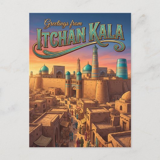 Carte Postale Itchan Kala Ouzbékistan (Devant)