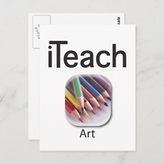 carte postale iteachART (Devant / Derrière)