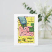 Carte Postale Ithaca et les points d'intérêt voisins (Debout devant)