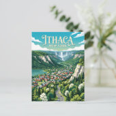 Carte Postale Ithaca États-Unis (Debout devant)