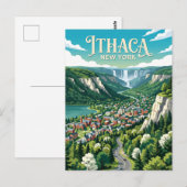 Carte Postale Ithaca États-Unis (Devant / Derrière)