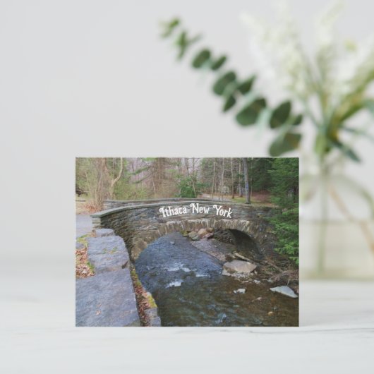 carte postale ITHACA THE STONE BRIDGE (Debout devant)