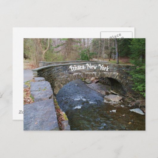 carte postale ITHACA THE STONE BRIDGE (Devant / Derrière)