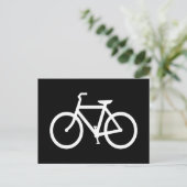 Carte Postale Itinéraire Vélo Blanc (Debout devant)